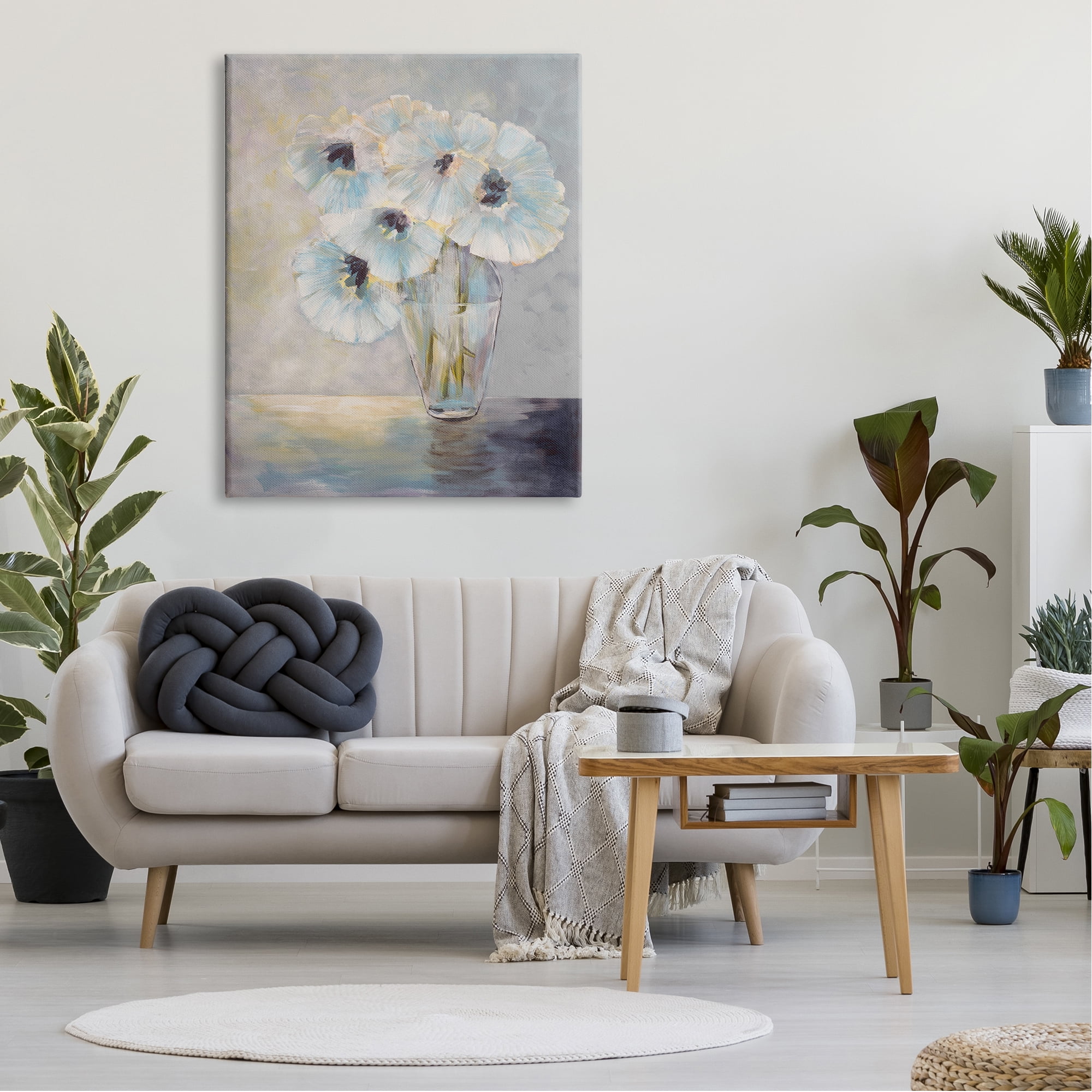 Stupell Industries Delicate White Flower Bouquet Painterly Still Life , 36 x 48, Design by Doris Charest