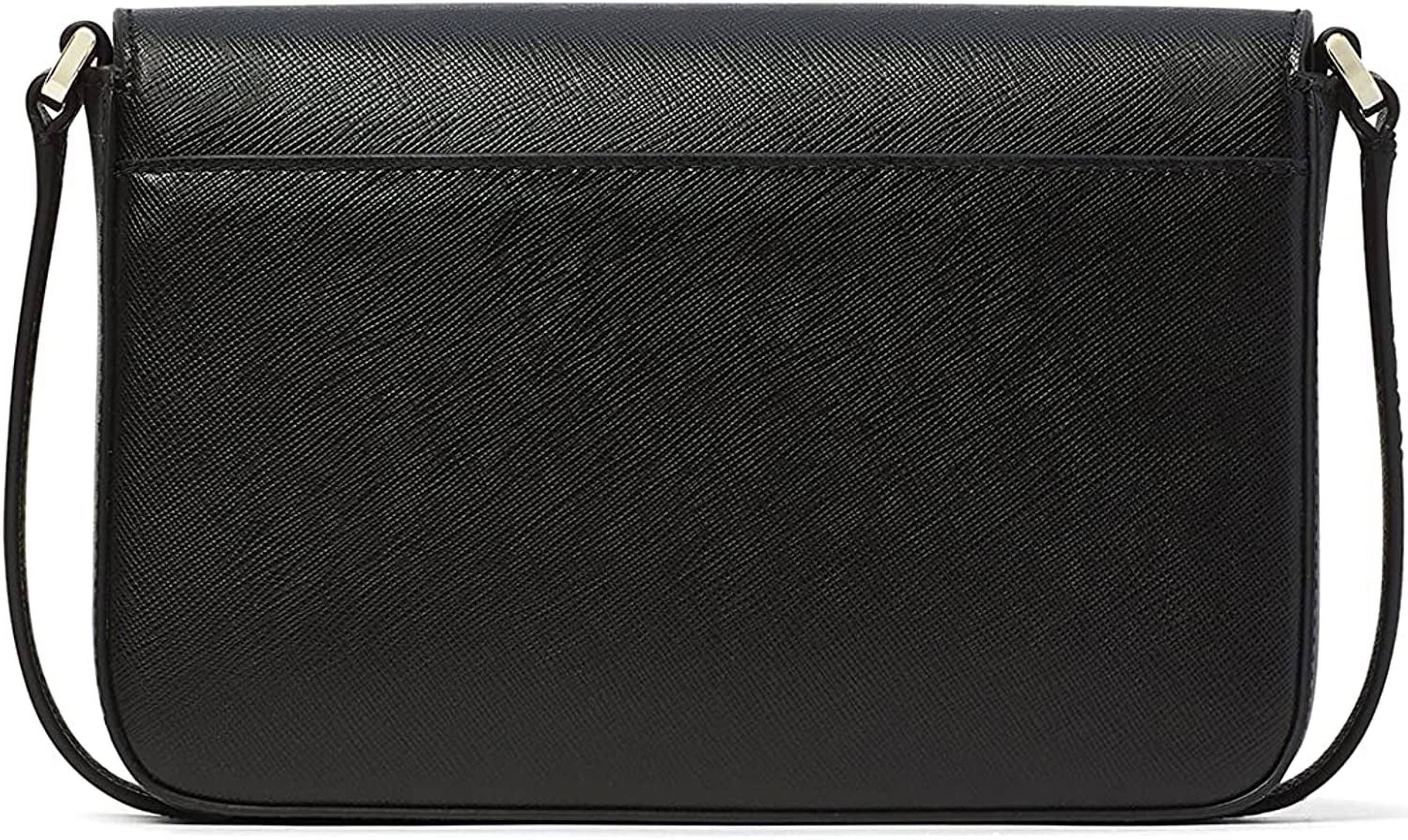 Kate Spade New York Sadie Envelope Leather Crossbody Purse Black