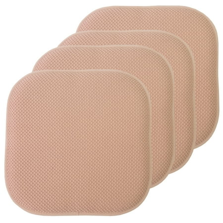 

Memory Foam Honeycomb Non-Slip Back 16 x 16 Chair Cushion Pad 2 4 6 12 Pack