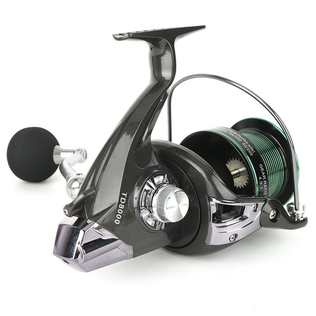 Moulinet de Pêche, Moulinet de Pêche Compact en Métal Exquis pour l'Extérieur Bleu, Vert
