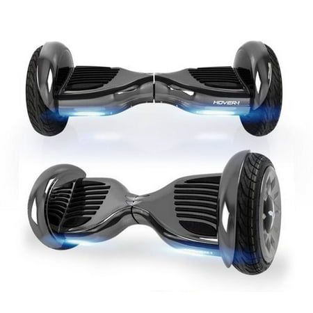 Hover-1 Titan UL Certified Electric Hoverboard w/ 6.5 Wheels, LED Lights, Bluetooth Speaker, and App Connectivity - Gunmetal