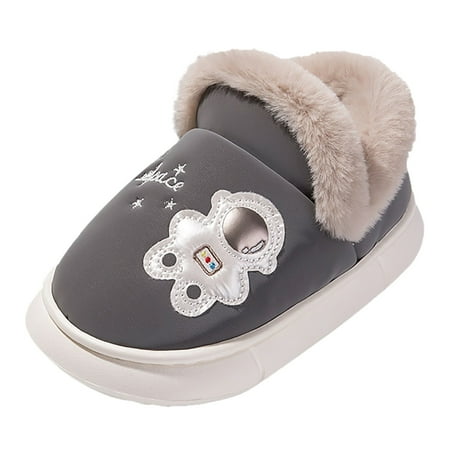 

Girls Boys Cartoon Home Slippers Warm House Slippers Toddler Lined Winter Indoor Shoes