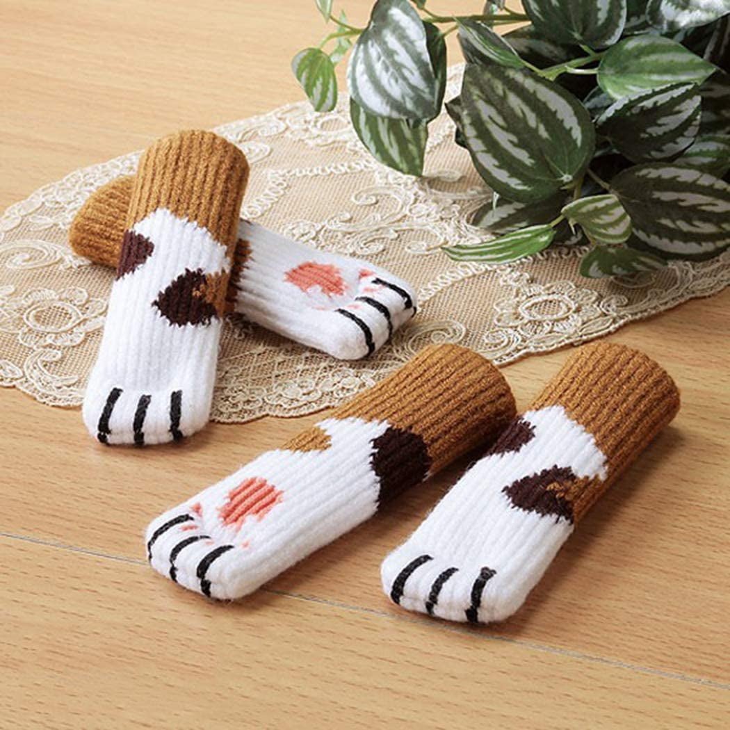 Cat Chair Socks 16 Pack Cat Furniture Socks Chair Leg Covers Cute - Main Image