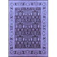 thumbnail image 1 of Ahgly Company Indoor Rectangle Oriental Blue Industrial Area Rugs, 2' x 3', 1 of 4