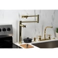 thumbnail image 3 of Kingston Brass KS4702DX Concord Deck Mount Pot Filler Faucet, Polished Brass, 3 of 8