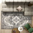 thumbnail image 6 of Ileading 8'x10' Boho Area Rug for Living Room, Non Slip Machine Washable Rugs Vintage Floor Carpet for Bedroom Dinning Room Kitchen, Brown, 6 of 11