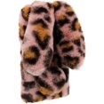 thumbnail image 3 of Plush Rabbit Case for Samsung Galaxy A12 5G,Cute Girls 3D Bunny Ears Case Soft Warm Winter Fluffy Furry Hairball Faux Fur Shockproof Back Cover with Bling Diamond Chic Bowknot,Leopard Pink, 3 of 4