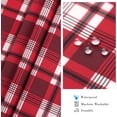 thumbnail image 3 of Christmas Oval Tablecloth for Table Smaller Than 48 x 66 inches, Waterproof Fabric Red and Green Plaid Table Cloths for Christmas(54 x 72 Inch), 3 of 6