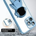 thumbnail image 2 of for iPhone 14 Pro Max Case Astronaut Clear Plating Astronaut Hidden Stand Cover for iPhone 14 Pro Max 6.7 Inch Soft TPU Shockproof Full Camera Protective Phone Case for Women Girls-Blue, 2 of 11