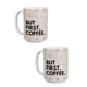 thumbnail image 1 of Duo de tazas de Cerámica 445 ml TINK But First, Coffee, 1 of 7