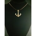 thumbnail image 3 of Unisex Fine Silver Necklace Sailor Anchor Pendant on Genuine 925 Sterling Silver., 3 of 3