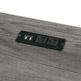 thumbnail image 6 of Convenience Concepts Designs2Go 29.25" Trestle Desk with Charging Station, Charcoal Gray, All Ages, 6 of 8