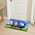 thumbnail image 4 of fsxdhpcsgfc Independence Day Flannel Absorbent Rug For Living Room Bathroom Kitchen Entryway Non Soft Mat Million Blanket Fuzzy Blanket Full Size Electronic Throw Blanket Star Blanket Throw Heated, 4 of 4