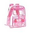 thumbnail image 2 of RRJ Clear Backpack For Study Concert Stadium Security Check, Transparent PVC Backpack Large Capacity Teen Bookbag, Waterproof Lightweight College Rucksack, Approved Carry On Bag For Sports Events, 2 of 6