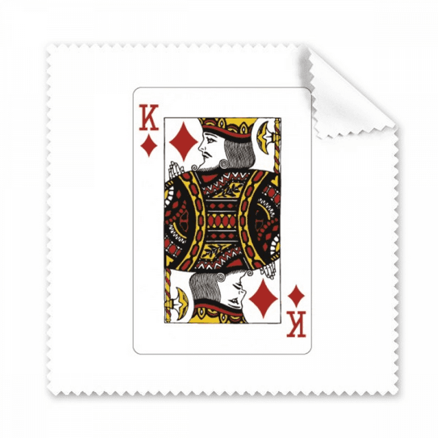 k playing cards pattern cleaning cloth ph screen glasses cleaner 5pcs