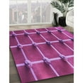 thumbnail image 3 of Ahgly Company Machine Washable Indoor Rectangle Transitional Medium Violet Red Pink Area Rugs, 6' x 9', 3 of 7