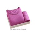 thumbnail image 2 of Jumpingount Ropa interior de lana gruesa para mujer, ropa interior térmica térmica para mujer, ropa personal cálida para estudiantes de pregrado conjuntos de ropa 11Violeta4XL77.5-85kg Jumpingount AP013757-34, 2 of 6
