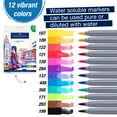 thumbnail image 3 of Faber-Castell Goldfaber Aqua Dual Markers- 12 Count Art Set, All Skill Levels, (Doubled-Ended Markers), 3 of 6