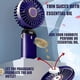 thumbnail image 3 of Handheld Fan, Portable Handheld USB Rechargeable Fan, 5 Speeds, Battery Powered Mini Fan Foldable Desk Fan with LED Display for Home Office Bedroom Ou, 3 of 5
