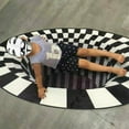 thumbnail image 4 of 3D Bottomless Hole Optical Illusion Area Carpet Floor Mat Space Around 100cm, 4 of 4