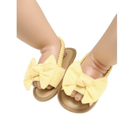 

One opening Kids Stitching Shoes Back Strap Slippers with Decorative Cute Bow