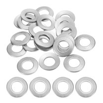 304 Stainless Steel Flat Washers M12x23mm Belleville Spring Disc Washer Conical Knurled Metric Gasket 40 Pack