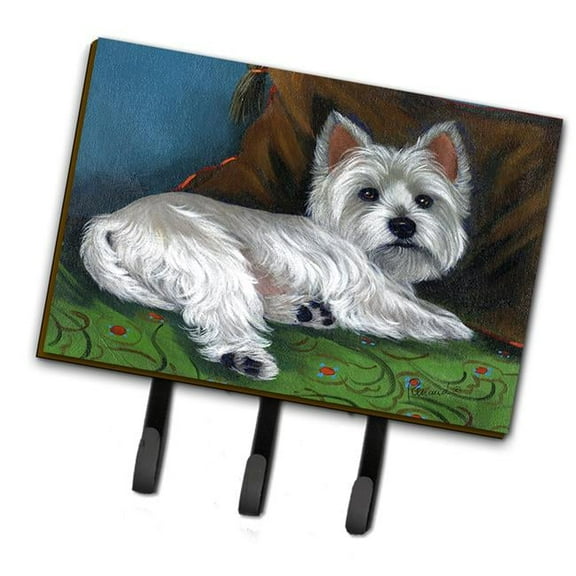 6 x 2 x 9 in. Westie Wake Up Leash or Key Holder