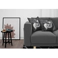 thumbnail image 3 of Ambesonne Grey Throw Pillow Cover 2 Pack, Mother and, 20", Charcoal Grey Pale Grey, 3 of 7
