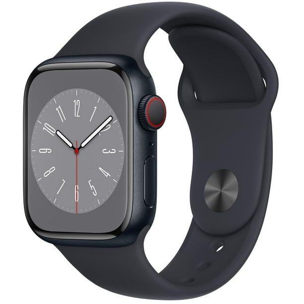 Apple Watch Serie 8 reacondicionado (GPS+celular, 41 Mm) - Caja de Aluminio Color Medianoche - Correa Deportiva Color Medianoche (Reacondicionado)
