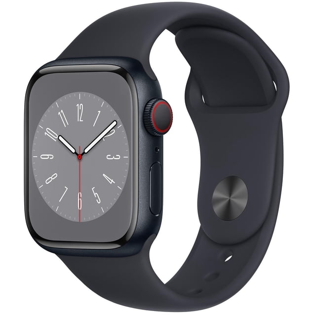 Apple Watch Serie 8 reacondicionado (GPS+celular, 41 Mm) - Caja de Aluminio Color Medianoche - Correa Deportiva Color Medianoche (Reacondicionado)