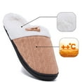 thumbnail image 6 of Daznico Women's Knit Winter Slippers - Cozy Closed-Toe Plush House Shoes, Non- Flat Sole for Indoor Comfort,Color:Khaki,Size:6.5, 6 of 6