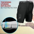 thumbnail image 5 of TUOYR Adult's 5 Pads Football Girdle with Cup, Padded Compression Shorts Hip Thigh Protector, 5 of 7