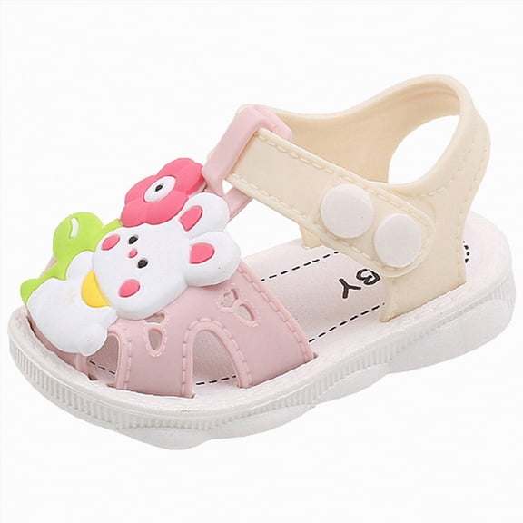 enyan Toddler Buckle Sandals Open Toe Water Sandal with Adjustable Back Strap for Boys Girls Toddler Sandals Girl,Pink,Size 6