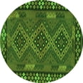 thumbnail image 1 of Ahgly Company Indoor Round Southwestern Green Country Area Rugs, 5' Round, 1 of 1