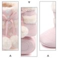 thumbnail image 3 of 1 par de botas navideñas para bebés con lazo de invierno, prewalker de algodón cálido para niños pequeños, 3 of 6