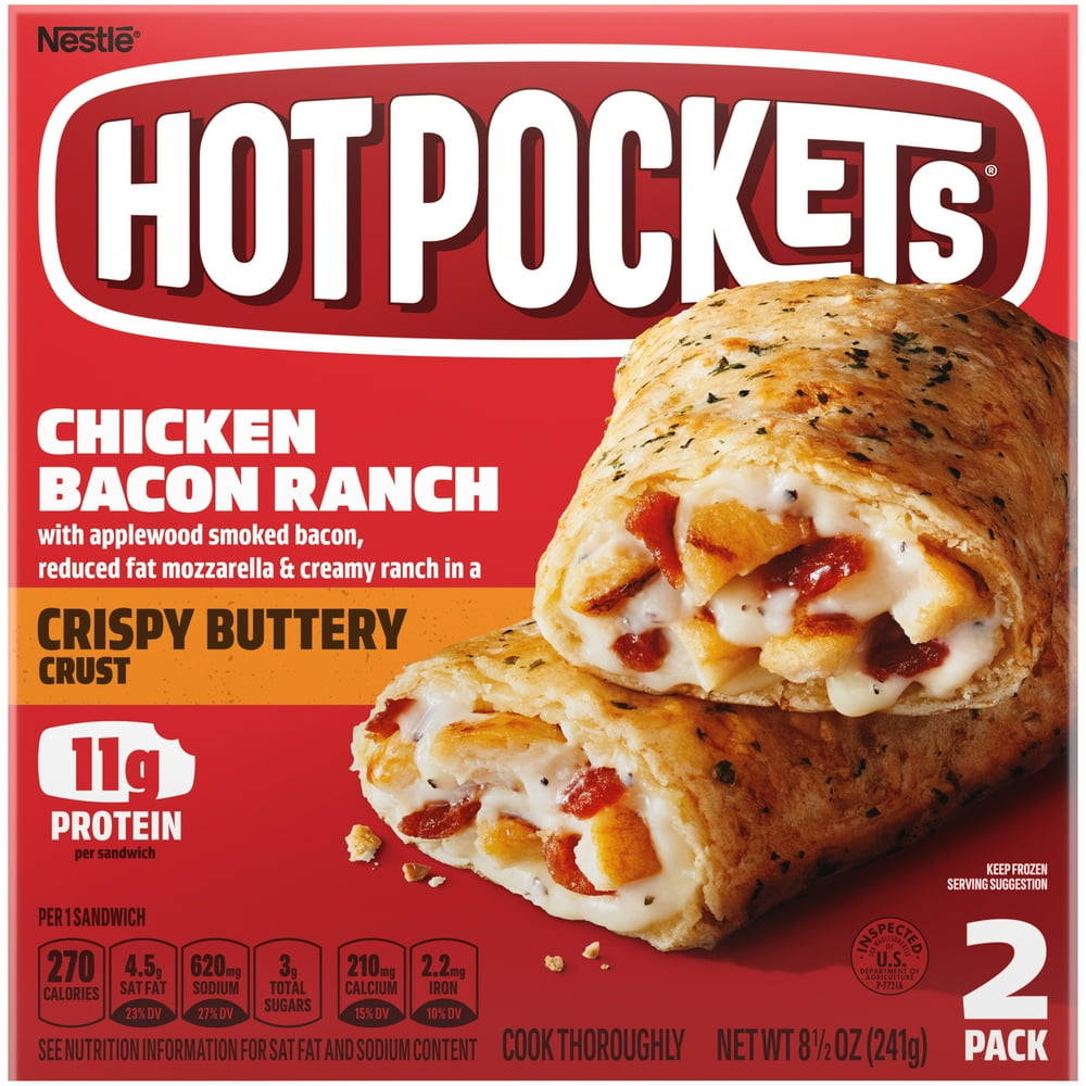 Hot Pockets Chicken Bacon Ranch Frozen Snacks 8.5 oz.