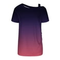 thumbnail image 5 of Xihbxyly Tops ! Plus Size Tank Tops for Women Summer Sexy V Neck Sleeveless T-Shirts Tops Casual Loose Tie Dye Tees Shirts Purple XXL, 5 of 5