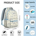 thumbnail image 4 of Rustic Nordic Style School Backpack with Symmetrical Plaid Design, Comfortable Foam Padding, Waterproof Material, Adjustable Straps for Student and Student, Ideal for Camping and Gym, 4 of 6