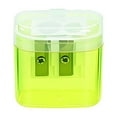 thumbnail image 2 of BKER Covered Pencil Sharpener Compact Double Hole Colored Handheld Pencil Sharpener Suitable For Children Adults Students Schools Classes Families, 2 of 5