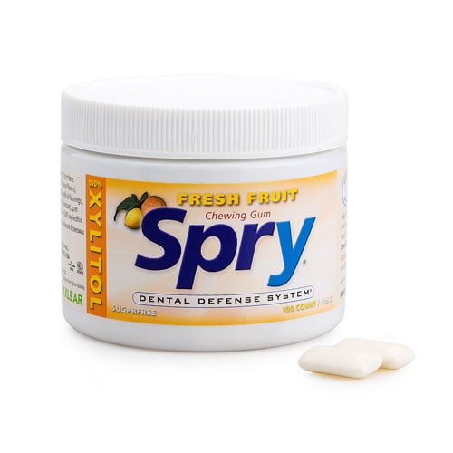 Xlear Spry Dental Defense Gum Fresh Fruit 100 Pieces