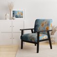 thumbnail image 2 of Designart "Motif Nature Pissenlit s Design" Chaise d'Appoint Florale Corail - Fauteuil Traditionnel pour Chambre, 2 of 7