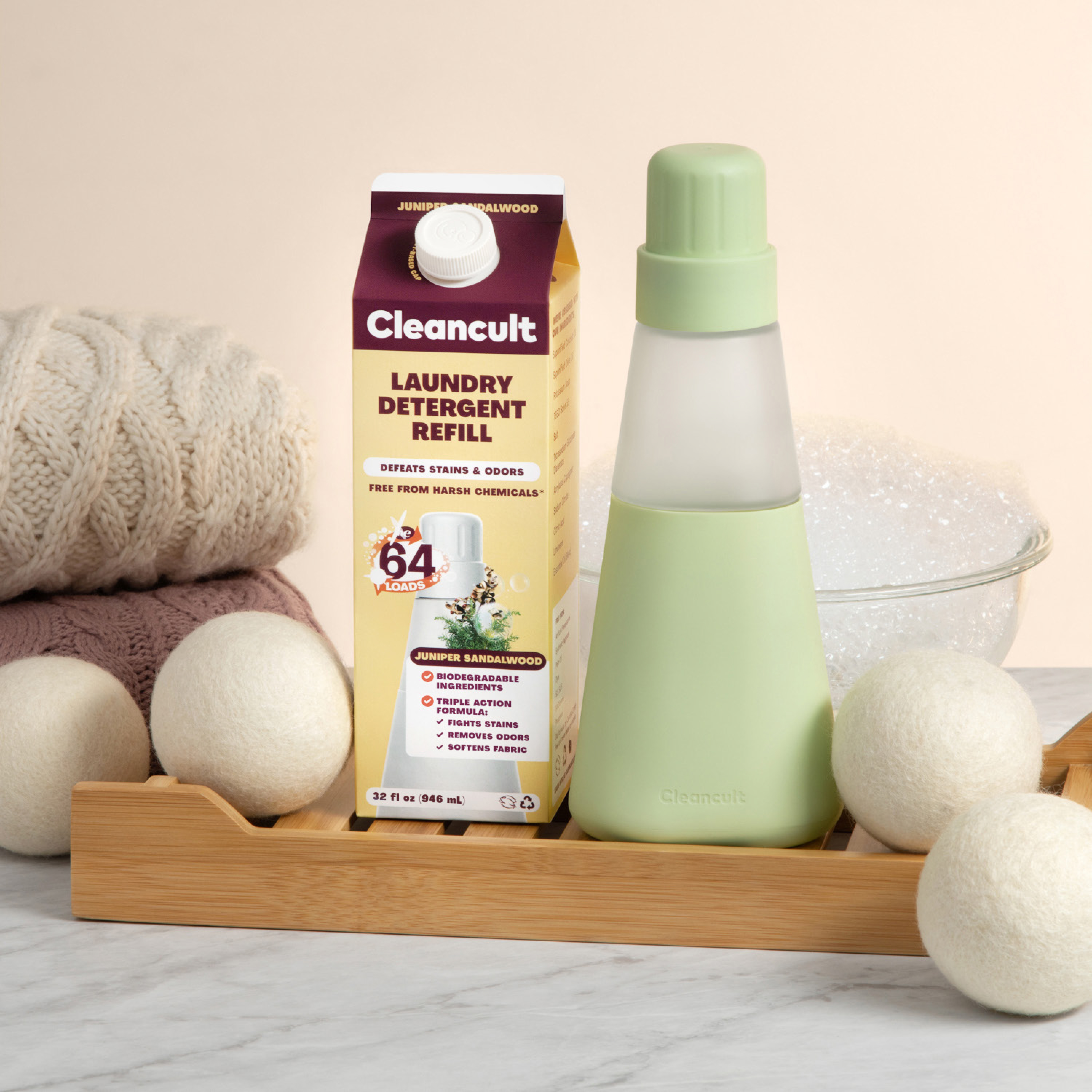 Buy Cleancult Liquid Laundry Detergent Refill, Juniper Sandalwood Scent