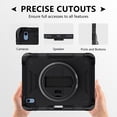 thumbnail image 4 of ELEHOLD Case for Apple iPad 10th Gen, Shockproof Case with 360°Rotating Adjustable Shoulder Hand Strap & Stand,Black, 4 of 8