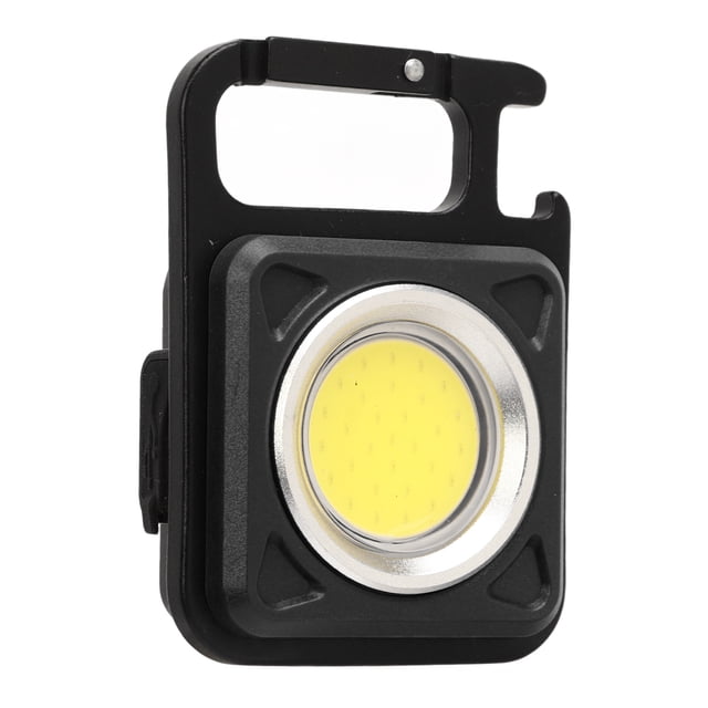 Linterna De Llavero LED, Carga Tipo C, Batería De 500mAh, Base Magnética De 500LM, Lámpara Recargable COB Para Acampar Al Aire
