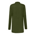 thumbnail image 6 of Olyvenn Womens Cardigan Wedding Blazer Set Long Sleeve Jackets Classic Solid Slim Fit Business Work Office Fashion V Neck Womens Suit Flowy Comfy Wrap Outwear Casual Army Green 12, 6 of 6