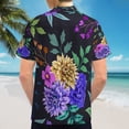 thumbnail image 6 of High Quality Hawaiian Shirts for Men Short Sleeve Aloha Beach Shirt Floral Summer Casual Button Down Shirts Blouses 3VBCIH, 6 of 7