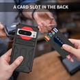 thumbnail image 2 of KOMI for Google Pixel 8 Pro Case with Card Holder, Built-in Stand Full-Body Drop Tested Protective Wallet Case for Google Pixel 8Pro (Red), 2 of 5