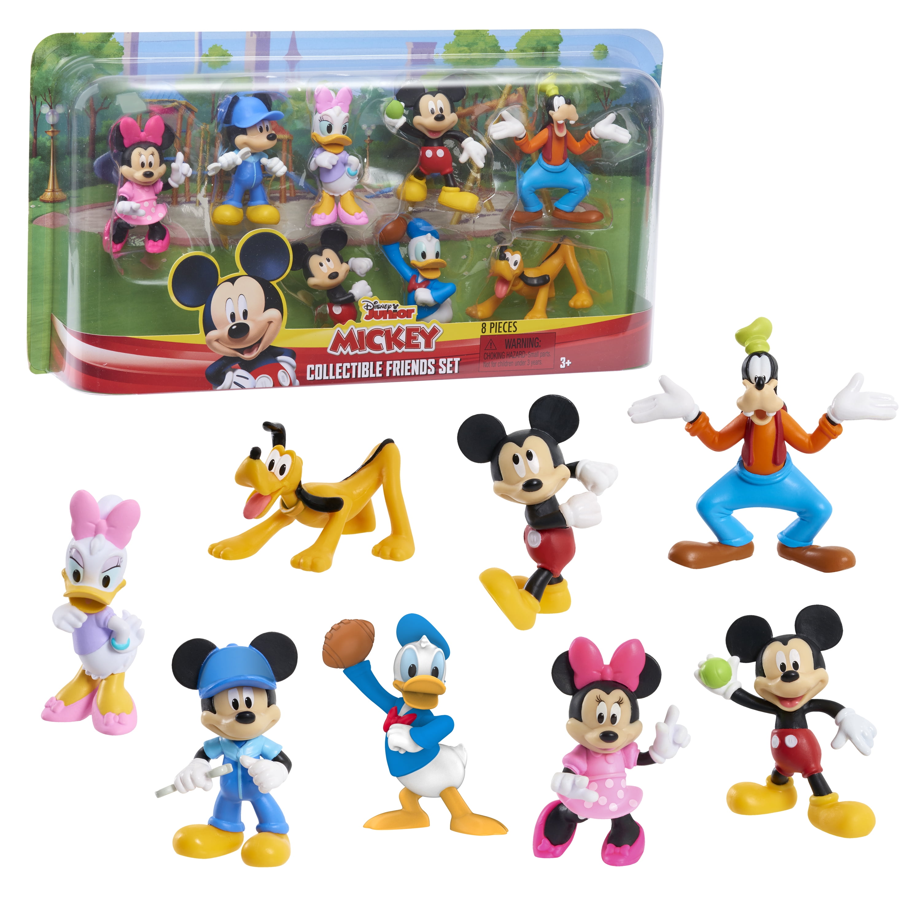 New Disney Mickey Mouse Clubhouse Plate Set With 3 Clip in Pieces 