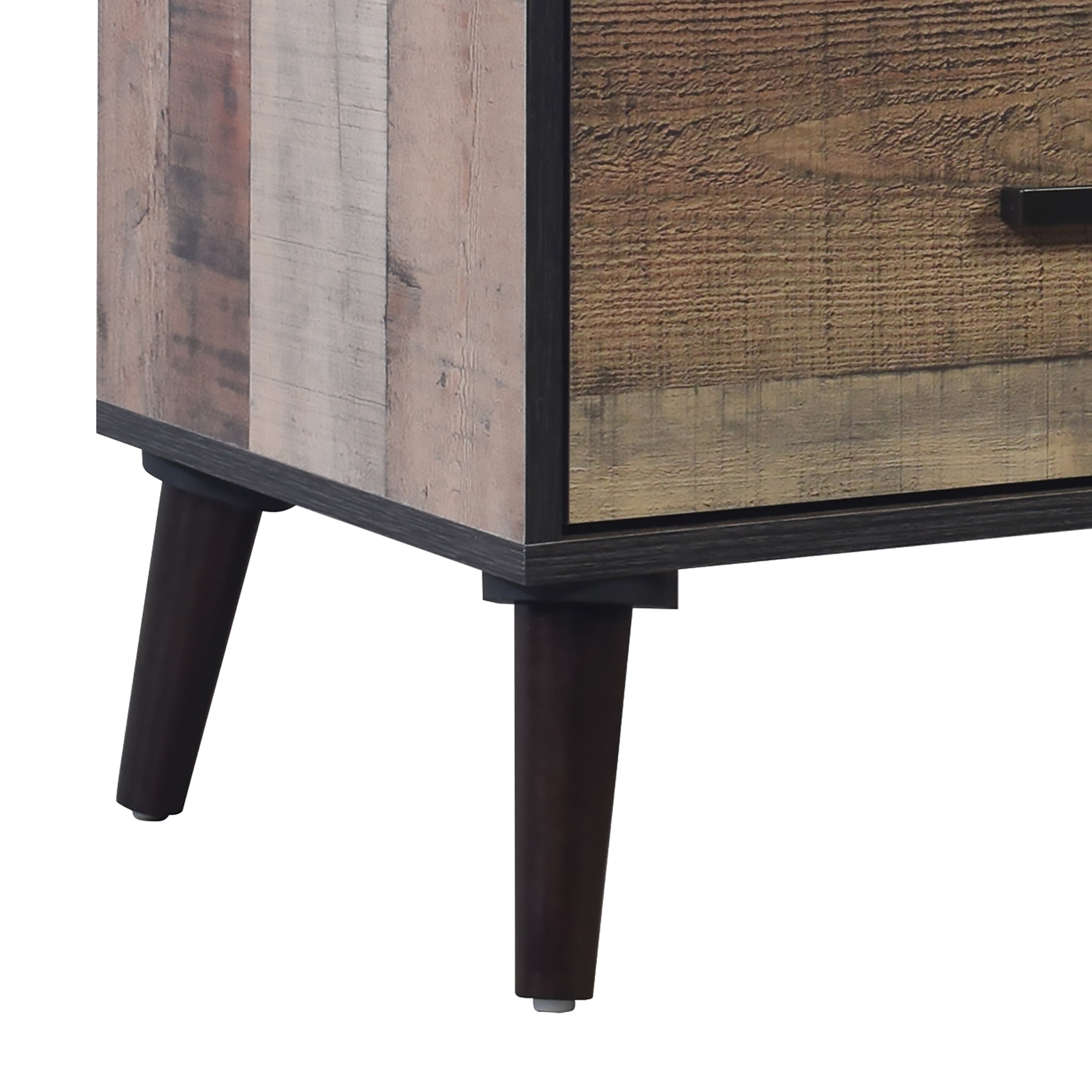 Castle Place Classic 2 Drawer Nightstand, Natural Oak