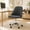 Dark Gray, variant on BEAUTYPEAK Armless Vanity Chair Adjustable Swivel Fabric Desk Chair with Padded Seat Wheels Mid-Back Office Chair, Mint